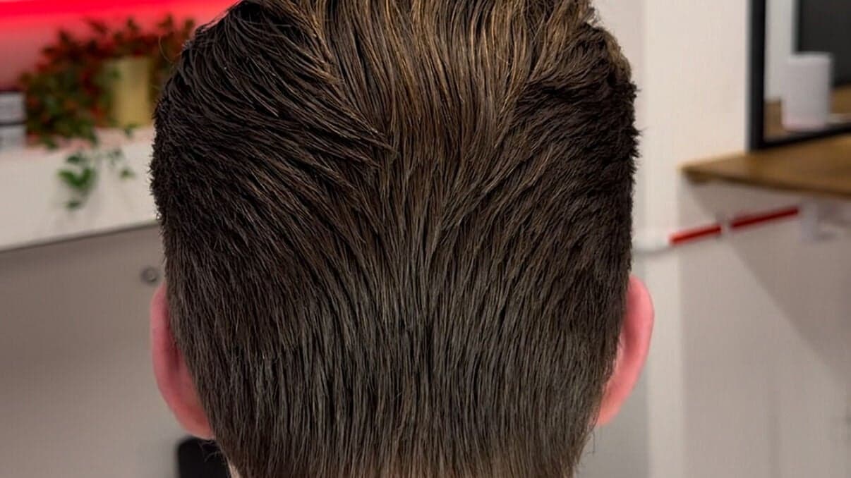Textured crop styled after a haircut